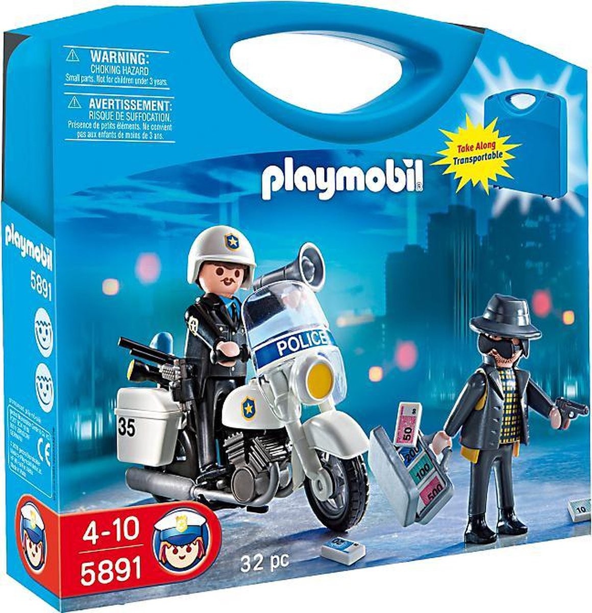 Ouderling kwartaal redden Playmobil Meeneemkoffer Politie - 5891. Speelgoed van Zepper